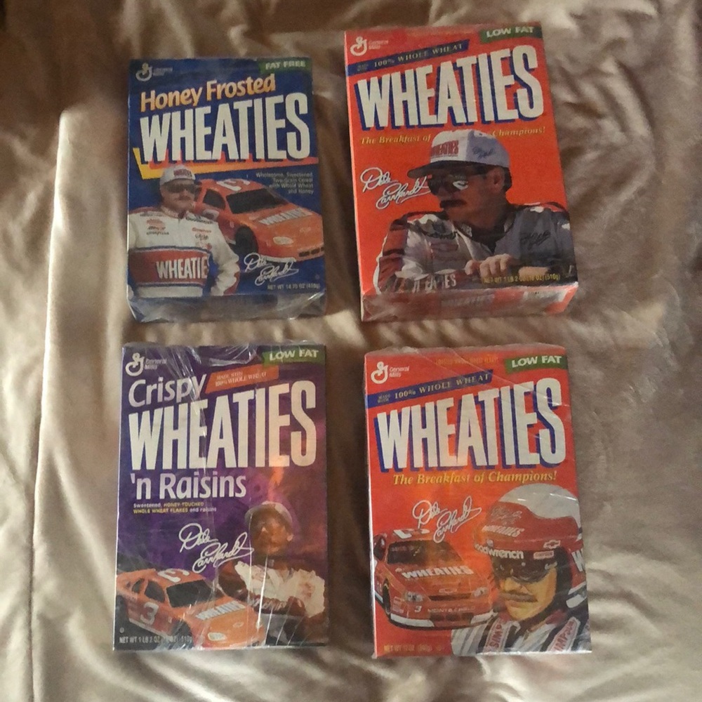 Complete unopened 1987 Earnhardt Wheaties set